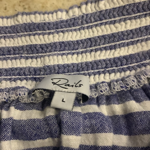 NWOT Rails Isabelle Off Shoulder Top in Parisian Blue Size Large - Picture 9 of 11